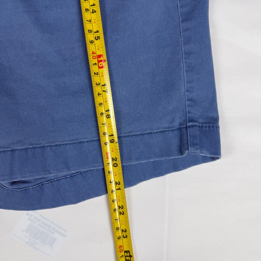 Tommy Bahama Boracay Shorts Mens 40 Blue Cotton Tencel Blend Flat Front Chino - Picture 3 of 8